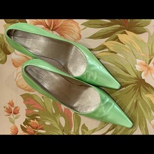 Stuart Weitzman Melon Green Patent leather Shoe